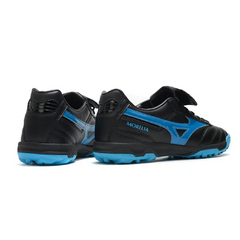 Chuteira Society TF Mizuno Morelia Sala Classic Preta e Azul