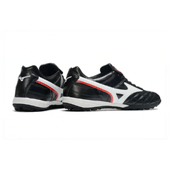 Chuteira Society TF Mizuno Wave Cup Preta e Branca