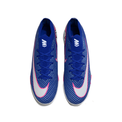 Chuteira Society TF Nike Mercurial Vapor 16 Elite Azul, Rosa e Branca Infantil