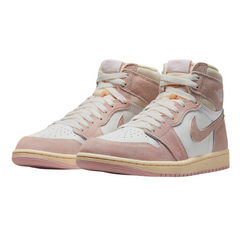 Tênis Casual Nike Air Jordan 1 High Washed Rosa