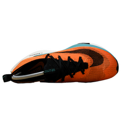 Tênis de Corrida Nike Air Zoom Alphafly Next% 2 Branco, Laranja e Azul