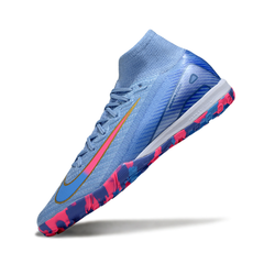 Chuteira Society TF Nike Mercurial Superfly 10 Elite Azul Infantil