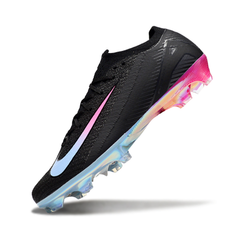 Chuteira Campo FG Nike Mercurial Vapor 16 Elite Preta, Azul e Rosa Infantil