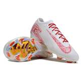 Chuteira Campo FG Nike Mercurial Vapor 16 Elite Branca e Vermelha Floral Infantil