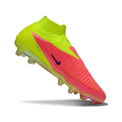 Chuteira Campo FG Nike Phantom 6 DF Elite Amarela e Rosa