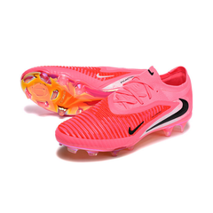 Chuteira Campo FG Nike Phantom 6 Elite Rosa e Vermelha Infantil