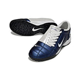 Chuteira Society TF Nike Total 90 III Azul e Branca Infantil