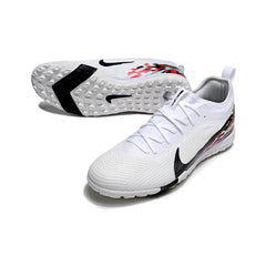 Chuteira Society TF Nike Zoom Mercurial Vapor 16 Pro Branca Vermelha e Preta