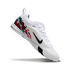 Chuteira Society TF Nike Zoom Mercurial Vapor 16 Pro Branca Vermelha e Preta