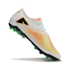 Chuteira Campo Sintético AG Puma Future 8 Low Cut Branca, Laranja e Amarela