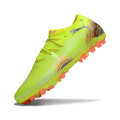 Chuteira Campo Sintético AG Puma Future 8 Low Cut Amarela e Laranja