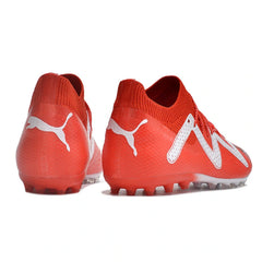 Chuteira Multiterreno MG Puma Future Ultimate Vermelha e Branca