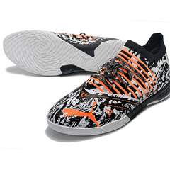 Chuteira Futsal IC Puma Future Z 1.3 Teaser Pack Preta e Amarela