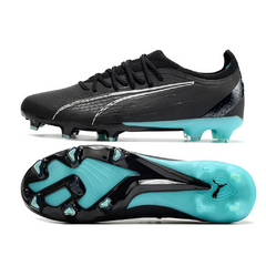 Chuteira Campo FG Puma Ultra Ultimate Preta e Azul