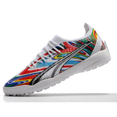 Chuteira Society TF Puma Ultra Ultimate Colorida