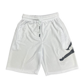 Shorts Jordan Branco e Cinza