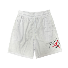 Shorts Jordan Branco, Preto e Vermelho