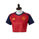 Spain Adidas 2026 Principal Women's Baby Tee Version Camisa de Futebol