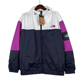 Jaqueta Corta-Vento The North Face Branca, Rosa e Azul