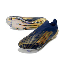 Chuteira Campo FG Adidas F50 Elite Sem Cadarço Pack Dembélé Ballon d'Or