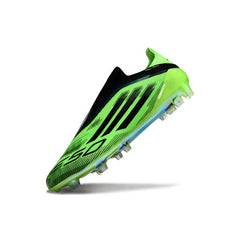 Chuteira Campo FG Adidas F50 Elite Sem Cadarço Verde e Preta