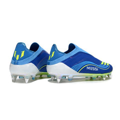 Chuteira Campo Molhado SG Adidas F50 Elite Sem Cadarço Pack Messi Vis10n