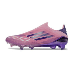 Chuteira Campo FG Adidas F50 Elite Sem Cadarço Roxa Infantil
