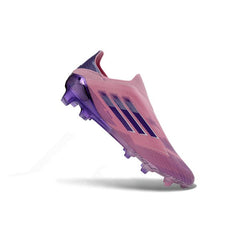 Chuteira Campo FG Adidas F50 Elite Sem Cadarço Roxa Infantil