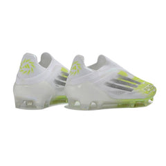 Chuteira Campo FG Adidas F50 Elite Sem Cadarço Branco e Amarelo