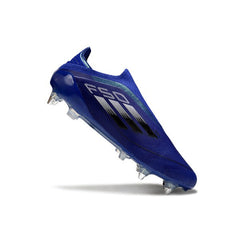 Chuteira Campo Molhado SG Adidas F50 Elite Sem Cadarço Azul