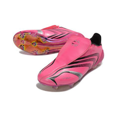 Chuteira Campo FG Adidas F50 Sem Cadarço Elite Rosa