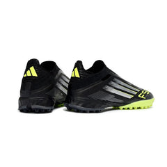Chuteira Society TF Adidas F50 Sem Cadarço Elite Preta e Verde