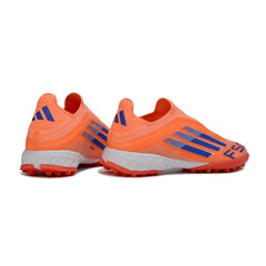 Chuteira Society TF Adidas F50 Sem Cadarço Elite Pack Coral Blaze