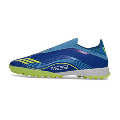 Chuteira Society TF Adidas F50 Sem Cadarço Elite Pack Messi Vis10n