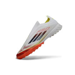 Chuteira Society TF Adidas F50 Sem Cadarço Elite Pack Pure Victory