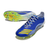 Chuteira Campo Molhado SG Adidas F50 Primeknit Elite Azul Messi