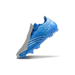 Chuteira Campo FG Adidas F50 Spider Azul e Prateada