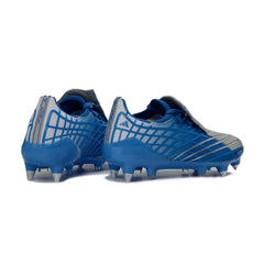 Chuteira Campo Molhado SG Adidas F50 Spider Azul-Clara e Prateada