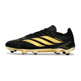 Chuteira Campo FG Adidas Predator 26 Elite Preta e Dourada