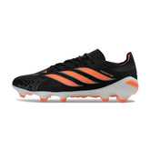 Chuteira Campo FG Adidas Predator 26 Elite Preto e Laranja