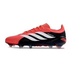 Chuteira Campo FG Adidas Predator 26 Elite Preta e Vermelha
