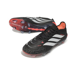Chuteira Campo FG Adidas Predator 26 Elite Preto, Vermelho e Branco