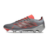 Chuteira Campo FG Adidas Predator 26 Elite Cinza e Laranja