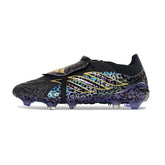 Chuteira Campo FG Adidas Predator 26 Elite Com Língua Bege, Preto e Branco