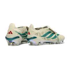 Chuteira Campo FG Adidas Predator 26 Elite Com Língua Verde-Clara