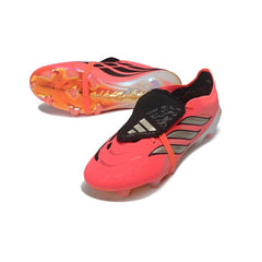 Chuteira Campo FG Adidas Predator 26 Elite Com Língua Rosa e Preto