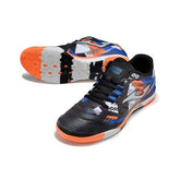 Chuteira Futsal IC Joma Regate Rebound Preta Laranja Azul e Cinza