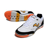 Chuteira Futsal IC Joma Top Flex Rebound Branca Preta e Laranja