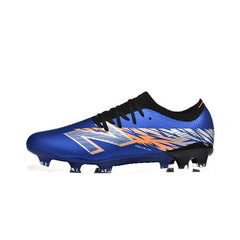Chuteira Campo FG New Balance Furon Team V8 Azul e Laranja
