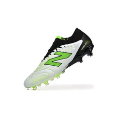 Chuteira Campo FG New Balance Tekela Elite V5 Branca, Preta e Verde